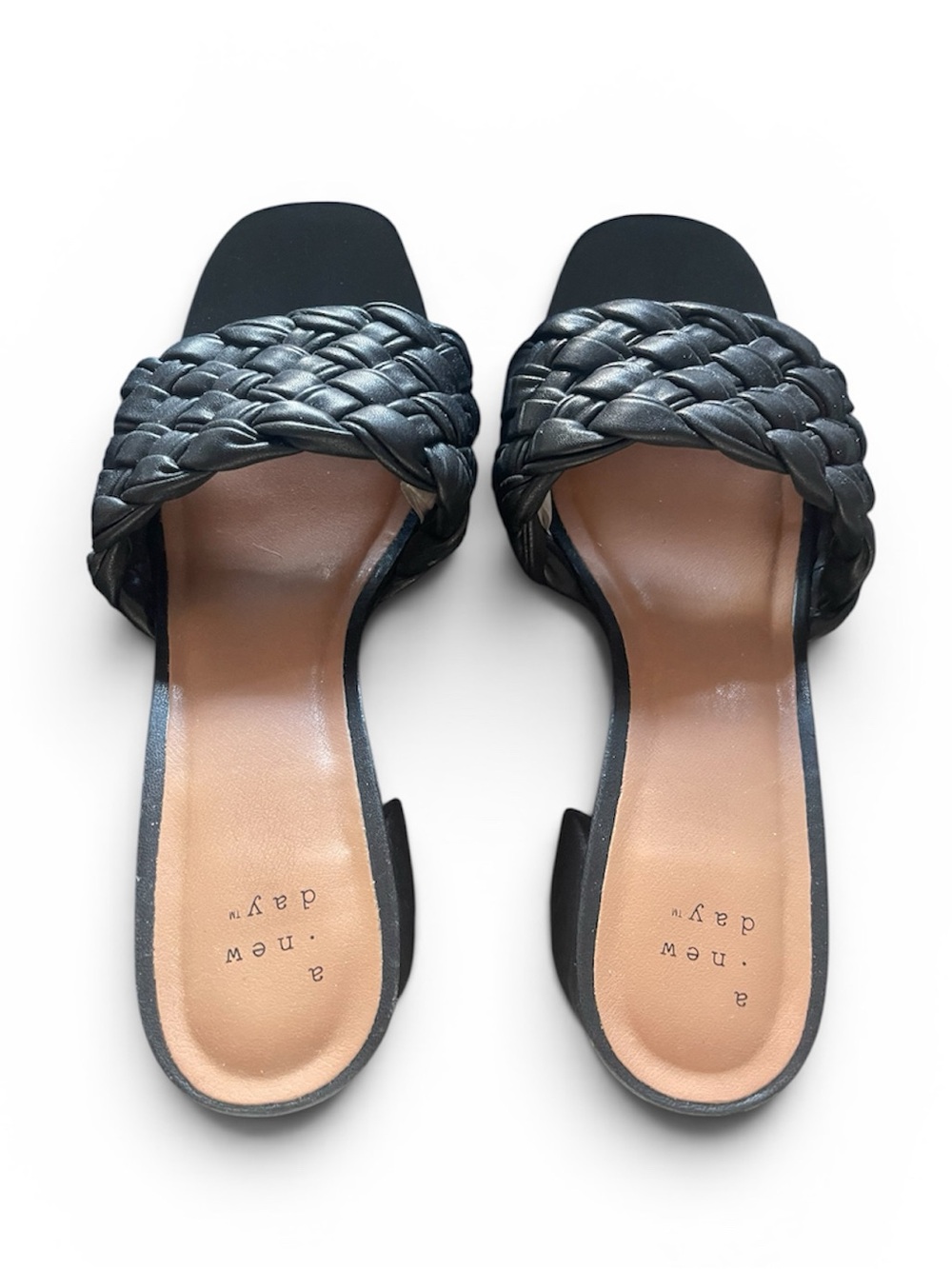Target Braided Slide Sandals — Black